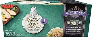 Purina Wet Cat Food Variety Pack, Medleys Shredded Fare Collection