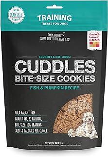 The Honest Kitchen Cuddles Natural Hand-Baked Grain Free Fish and Pumpkin Dog Treat Cookies