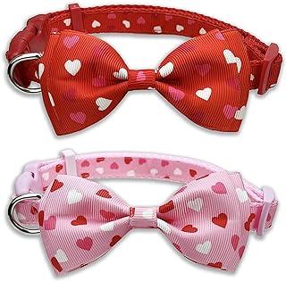Valentine’s Dog Collar with Bow Tie
