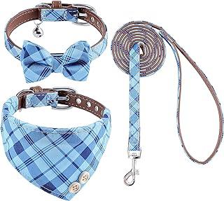 CHOIEO Bow Tie Dog Collar and Leash Set