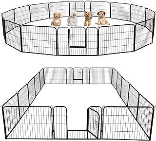 Yaheetech Dog Pen Outdoor, 16 Panels 24 inches Height x 32 inch Width