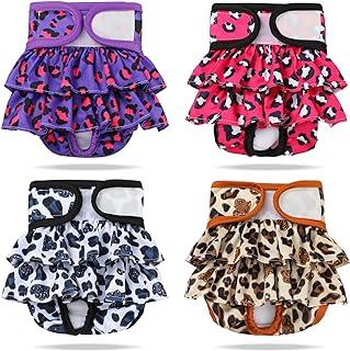 4 Pack Washable Female Dog Diapers Absorbent XS