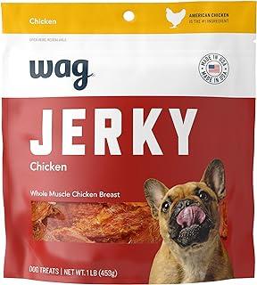 Amazon Brand Wag Chewy Whole Muscle American Jerky Dog Treats Chicken