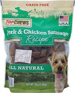 Top Chews Pork & Chicken Sausage Dog Treat Natural 36 OZ