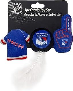 NHL New York Rangers Complete Set of 3 Piece Cat Toys