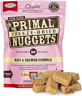 Primal Freeze Dried Cat Food Nuggets Beef & Salmon Formula, Crafted in The USA