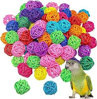 100 Pieces Bird Toy Rattan Ball