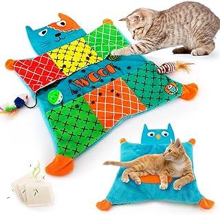 AWOOF Cat Mat, Cute soft catnip mat machine washable