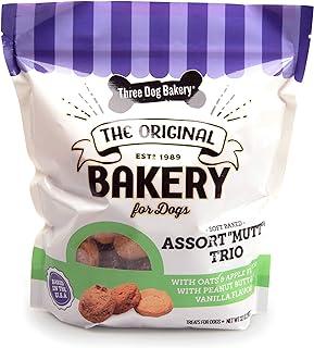Soft Baked Cookies for Dogs, Three Flavor Pack