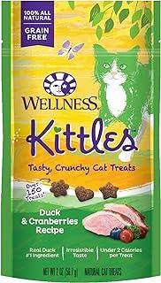 Wellness Kittles Duck & Cranberries Recipe Crunchy Cat Treats, 2 Ounce Bag