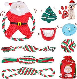 FAIRWIN Christmas Dog Toys 8 Pack