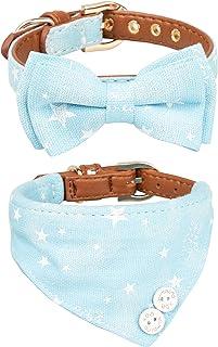 PU Adjustable Scarf for Small Dog Cat Bow Tie Puppy Kitten