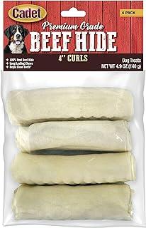 Rawhide Curl Dog Treats Beef 4 Count
