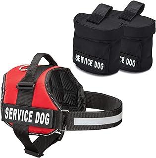 Service Dog Vest with Hook & Loop Straps and Detachable Backpack