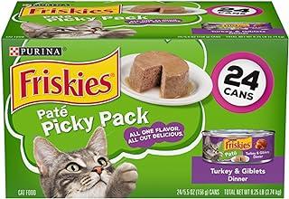 Friskies Purina Pate Wet Cat Food Picky Pack Turkey & Giblets Dinner