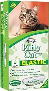 Alfapet Kitty Cat Pan Litter Box Disposable, Elastic Liners-5-Pack