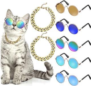 Sunglasses for Cat and Dog with Gold Chain