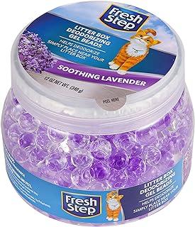 Fresh Step Litter Box Deodorizing Gel Beads in Soothing Lavender Scent