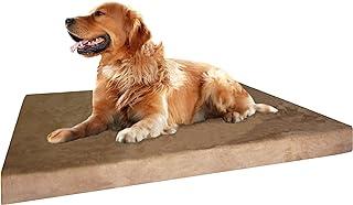 XL Durable Waterproof Dog Bed with Orthopedic Gel Cooling Memory Foam Pad for Medium to Large Pet