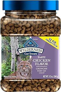 Blue Buffalo Wilderness Crunchy Cat Treats, Chicken 12-oz Tub