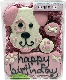 Bubba Rose Biscuit Company: Decorated Birthday Girl Pink Dog Treats
