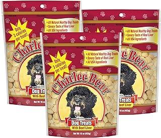 Charlee Bear Original Crunch Beef Liver Dog Treat, 16 oz Bags