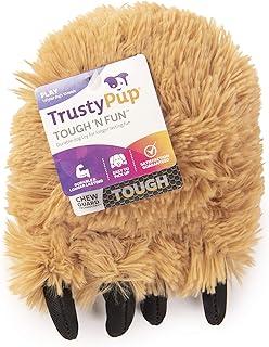 TrustyPup Tough ‘N Fun Bear Foot Squeaky Plush Dog To Play