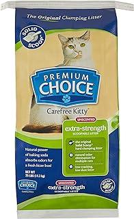 Premium Choice Carefree Kitty Extra Strength Unscented with Baking Soda Clumping Cat Litter