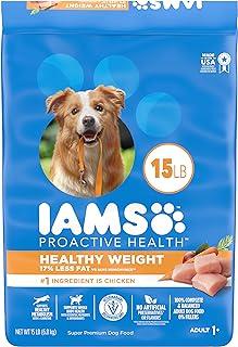 IAMS Healthy Weight Control Dry Dog Food with Real Chicken, 15 lb. Bag