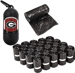 NCAA Georgia Bulldogs Licensed Poop Waste Bag Dispenser and Leash D Ring