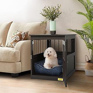 COZIWOW Home Wooden Dog Crate End Table