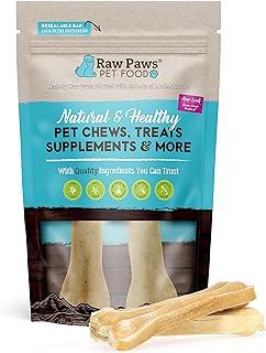 Raw Paws Pet Premium 4-inch Compressed rawhide bones for dogs, 2-Count