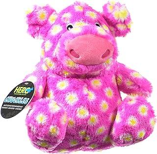Chuckles Polka-Dotted Pig Plush Dog Toy
