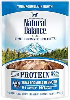 Natural Balance Limited Ingredient Tuna in Broth | High Protein Adult Grain-Free Wet Cat Food