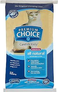 Premium Choice Carefree Kitty Unscented All-Natural Clumping Cat Litter