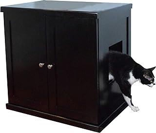 Refined Feline Cat Litter Box Enclosure Cabinet