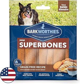 Barkworthies Grain-Free Recipe SuperBones Highly Digestible Dog Chew Snack