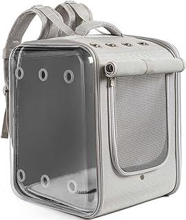 Petseek Cat Backpack Carrier, 17lbs Load-Bearing Ventilated Design Dog