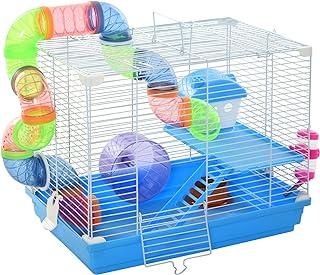 PawHut 2-Level Hamster Cage Rodent Gerbil House Mouse Mice Rat Habitat