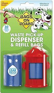 Fire Hydrant Style Dog Waste Bag Dispenser with 30 Refill bags