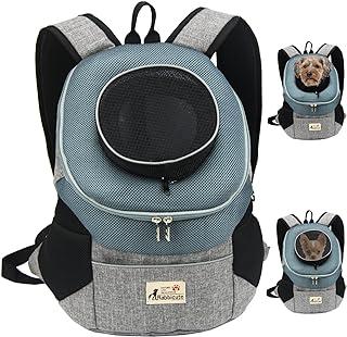RABBICUTE Pet Dog Carrier Backpack Adjustable Breathing Front Pack Head Out
