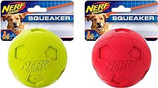 Nerf Dog Soccer Ball Toys with Interactive Squeaker