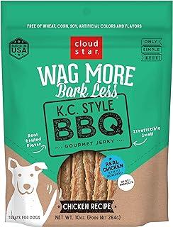Cloud Star Wag more bark less jerky dog treats, Made in USA Only Kansas City Style BBQ