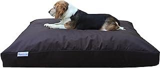 Medium Shredded Memory Foam Dog Bed Pillow with Waterproof Liner and Heavy Duty Nylon Cover