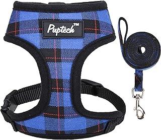 PUPTECK Soft Mesh Dog Harness with Leash