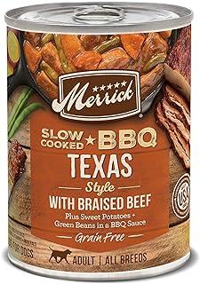 Merrick Wet Dog Food Slow-Cooked BBQ Texas Style with Braised Beef