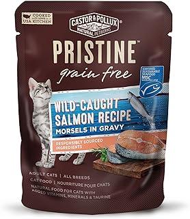 Castor & Pollux Wild-Caught Salmon Recipe Morsels in Gravy Cat Food Pouches