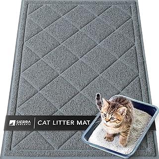 Sierra Concepts Large Cat Litter Mat – Kitty Box Pet Food Bowl Trapping Dirt