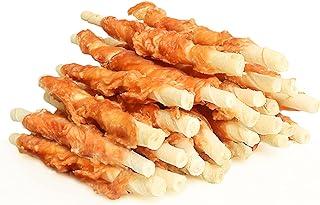 ASMPET Dog Treats Chicken Wrapped Rawhide Stick