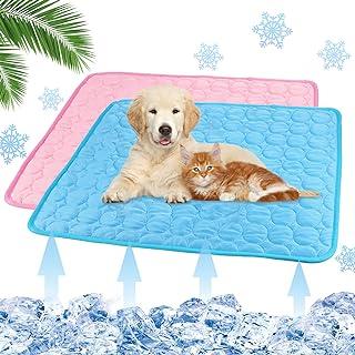 PETKNOWS 2 Pack Dog Cooling Mat Washable Self-Cooling Blanket